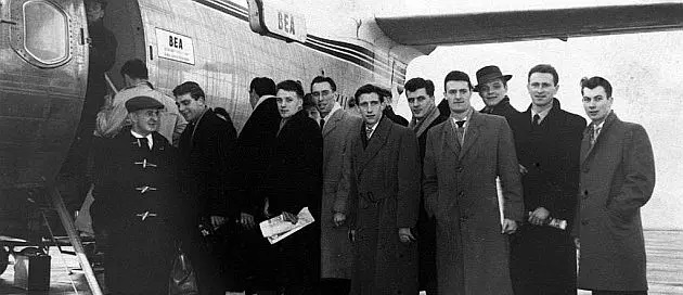 Iconic Football Moments Manchester United before Boarding the plane of Death