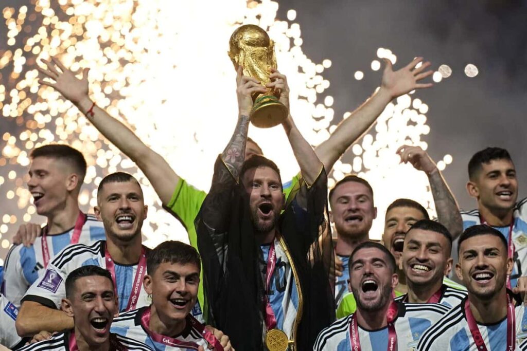 Iconic Football Moments Messi Wins World Cup