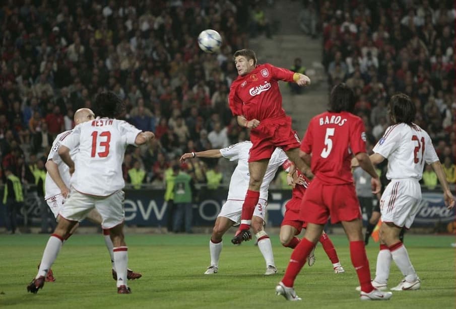 افضل مباراة في تاريخ كرة القدم 1- ليفربول 3-3 أي سي ميلان (3-2 بركلات الترجيح) (2005).
