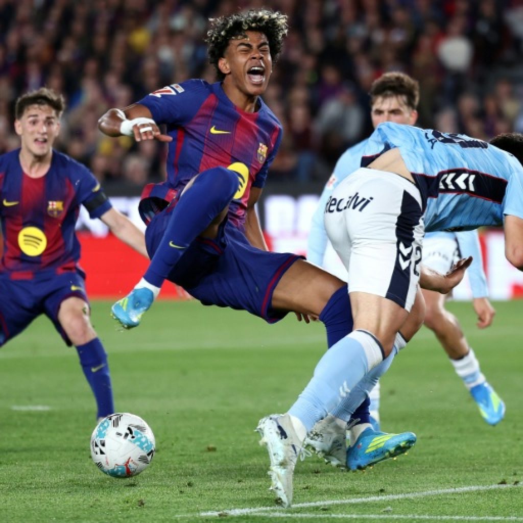 موهبة برشلونة لامين جمال يغيب حتى نهاية الموسم لكنه سيشارك في كأس العالم (النادي)